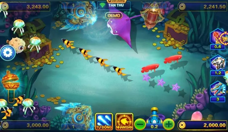 Giao diện Bắn cá Thần Tài