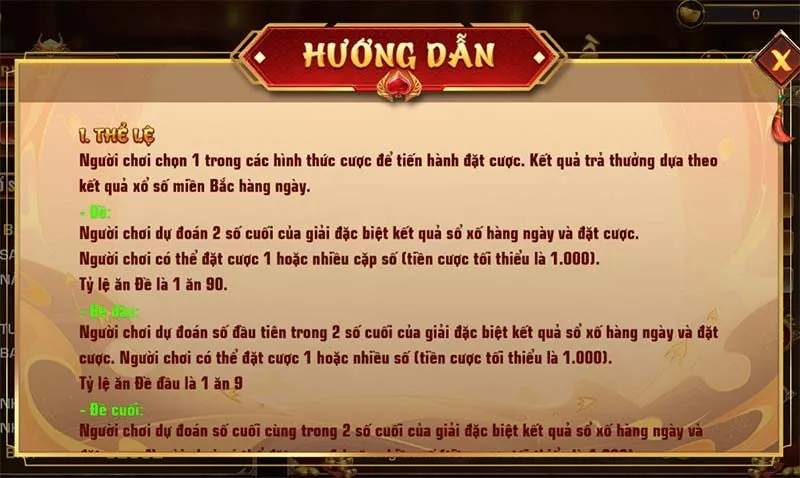 Luật chơi chi tiết
